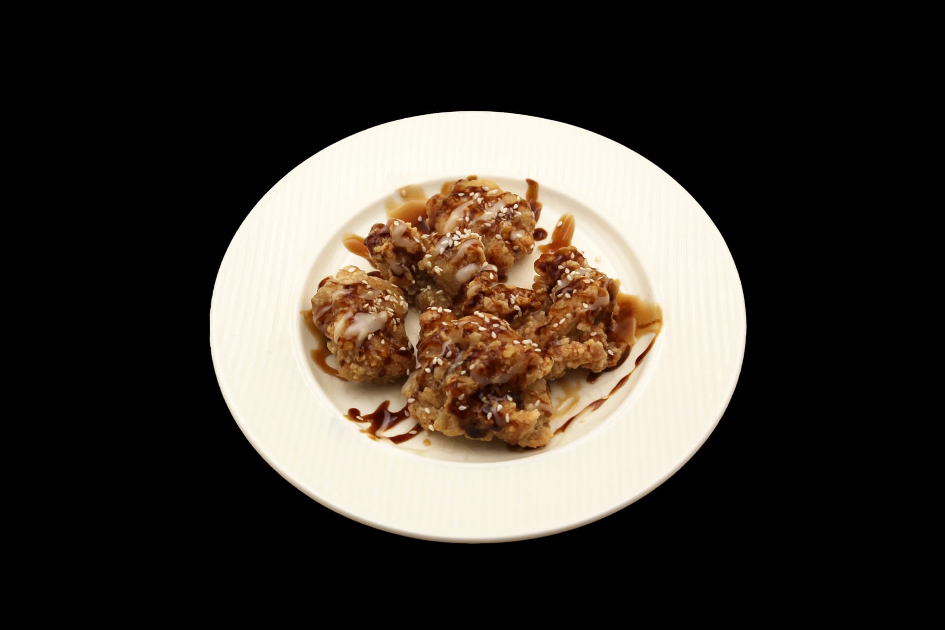 ไก่ทอดราดซอส — Fried Chicken · House Sauce