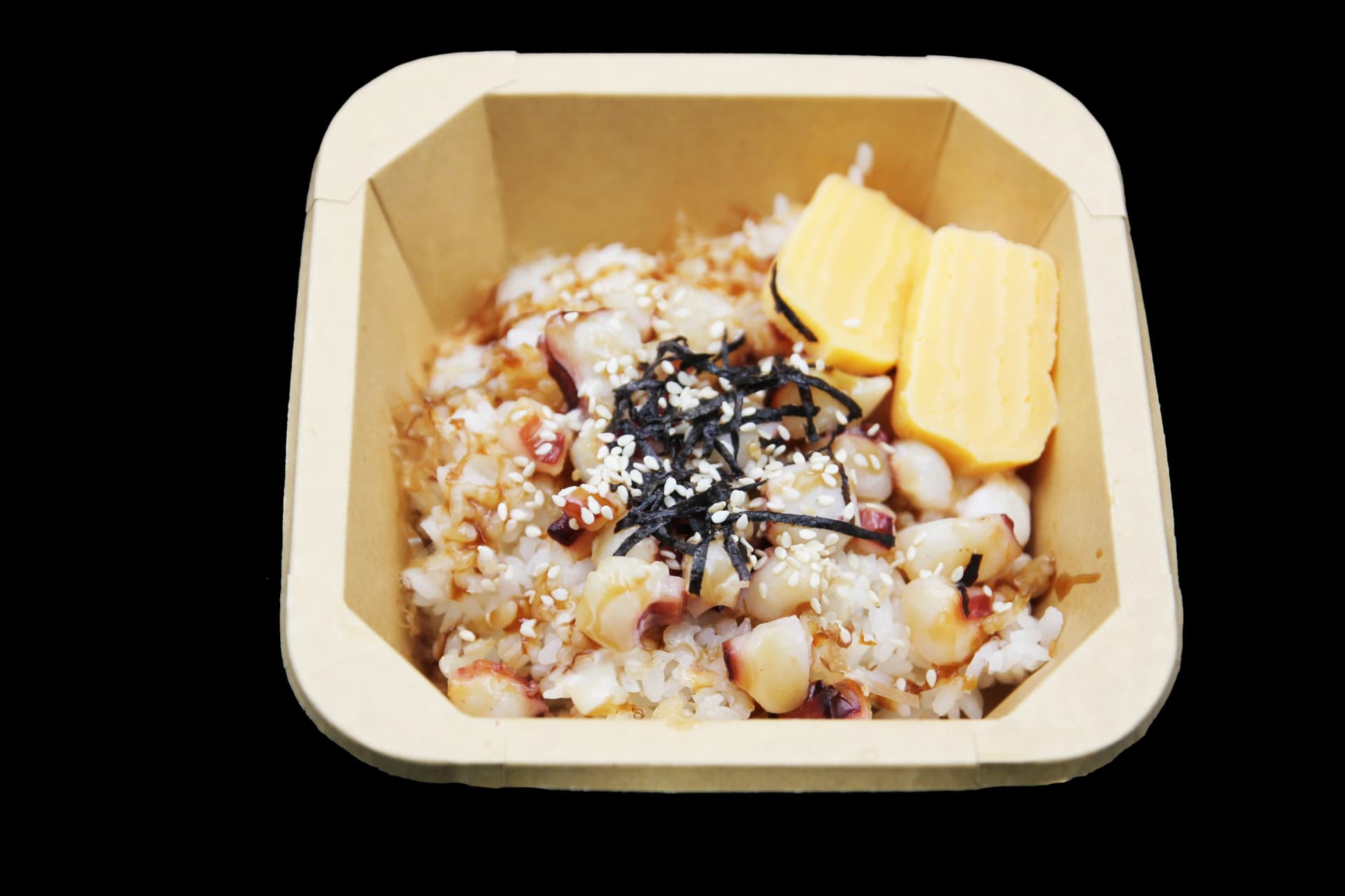 ข้าวหน้าหมึกย่าง — Grilled Octopus Bowl