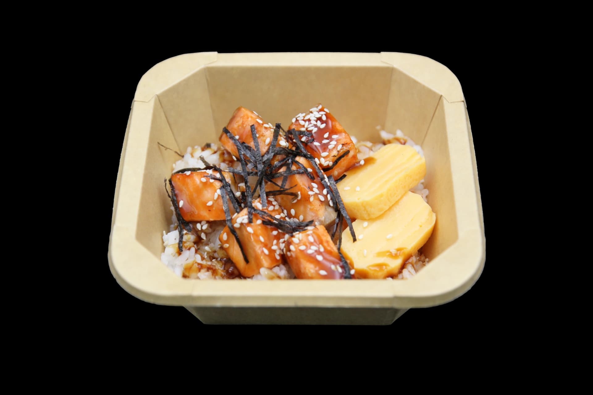 ข้าวหน้าแซลมอนทามาโกะ — Salmon Tamago Don